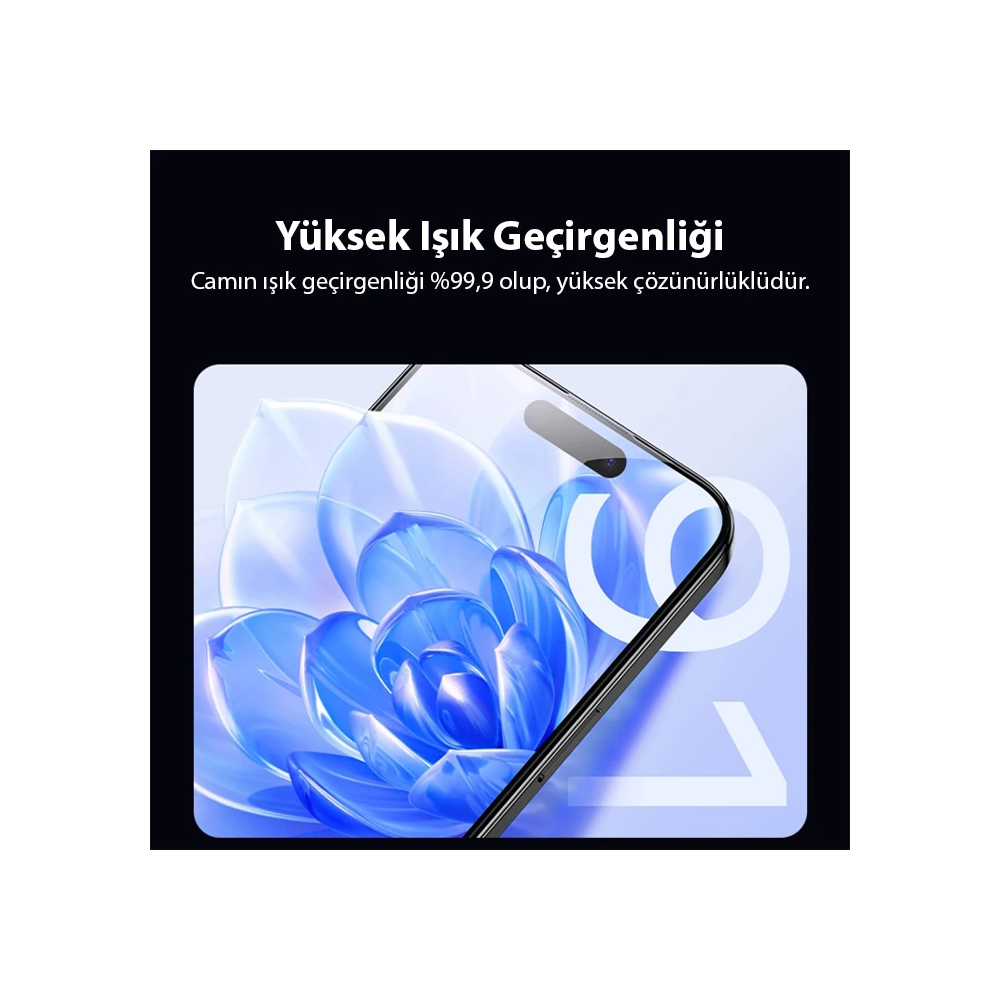 Ally iPhone 15 Plus Full Hd Kırılmaz Cam Ekran Koruyucu