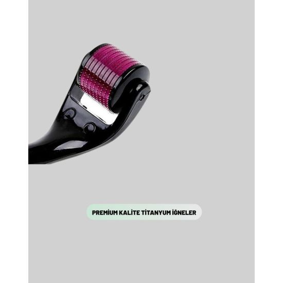 Titanyum Uçlu Derma Roller 540 İğneli 1 mm Gözenek Azaltıcı Akne İzler