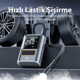 ALLY ST-5528 Dijital Basınç Göstergeli Oto Lastik Şişirme Pompası Hava