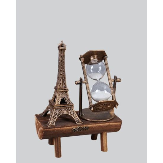 Paris Eyfel Kulesi Hediyelik Eyfel Retro Kum Saati Dekoratif Eşya