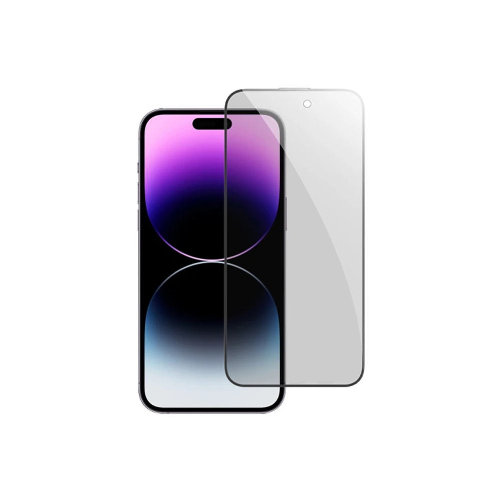 Ally iPhone 15 Pro Privacy Hayalet Full Koruma Tempered Cam Ekran Koru