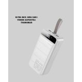 Powerbank 50.000 Mah Dijital Göstergeli Taşınabilir 4 Portlu Hızlı Pow