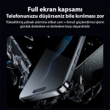 Ally iPhone 15 Pro Privacy Hayalet Full Koruma Tempered Cam Ekran Koru