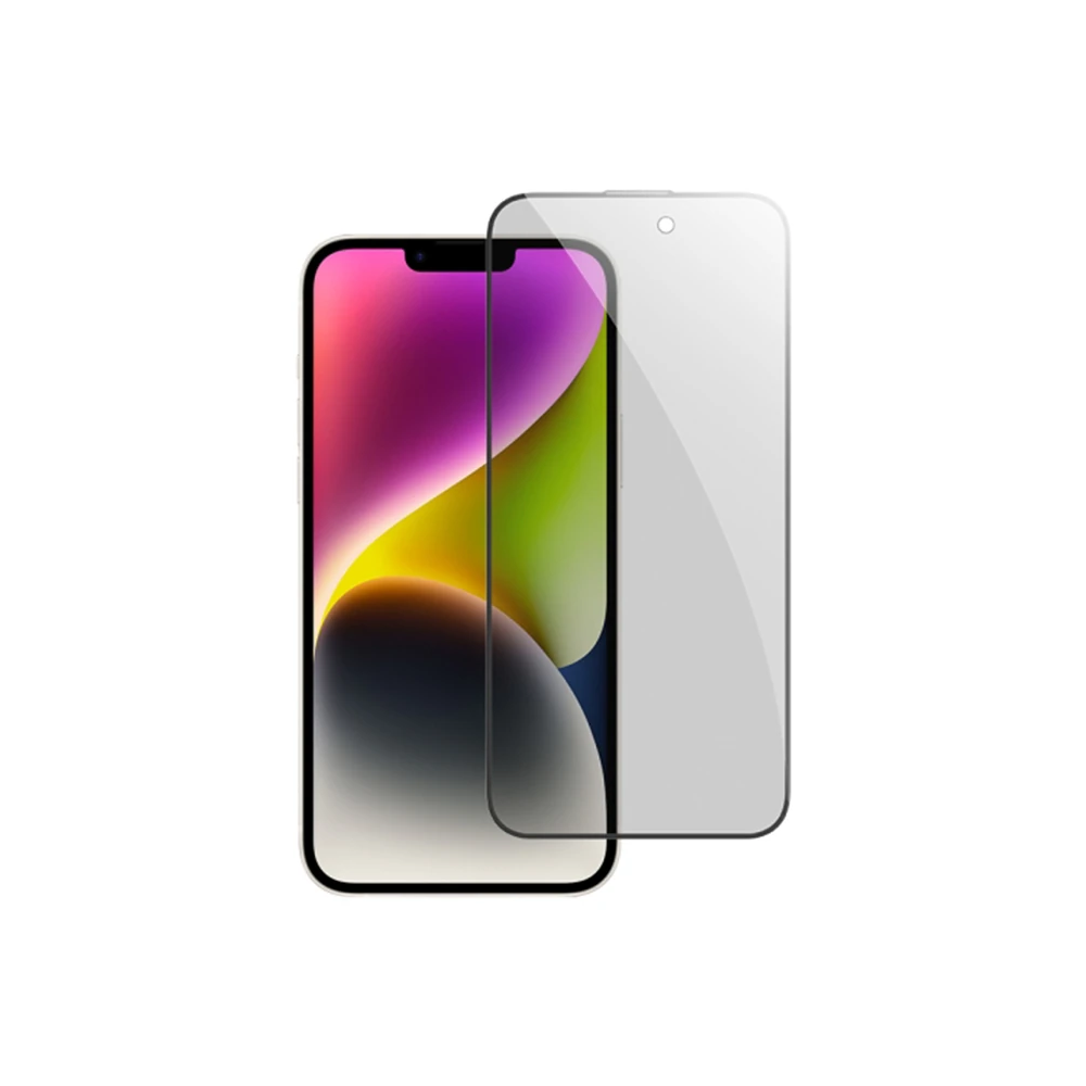 Ally iPhone 14 Privacy Hayalet Full Koruma Tempered Cam Ekran Koruyucu