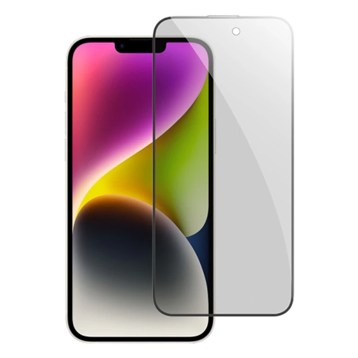 Ally iPhone 14 Privacy Hayalet Full Koruma Tempered Cam Ekran Koruyucu