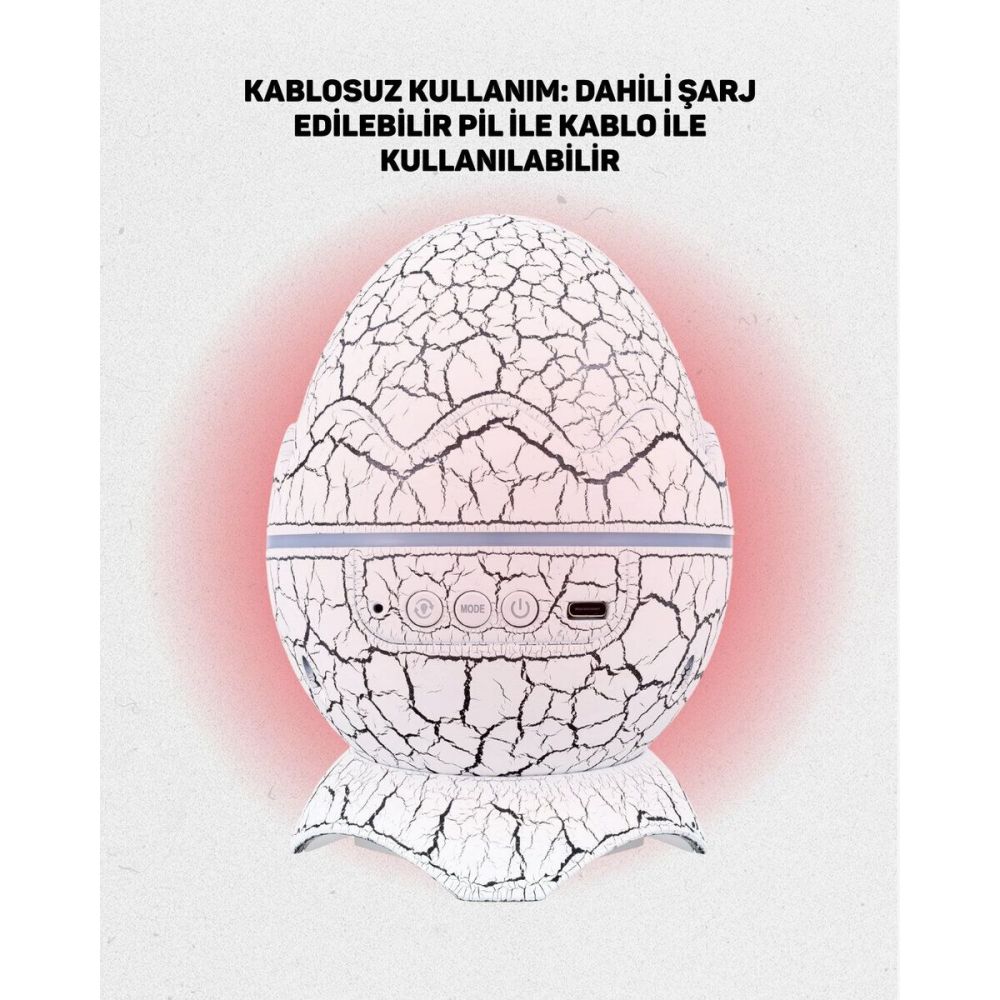 Çocuk Odası İçin Galaxy Projektör + Beyaz Gürültü + Uzaktan Kumandalı
