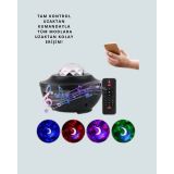 Bluetooth & USB Müzik Çalar Gece Lambası – 50 m² Kapsama Uzaktan Kuman