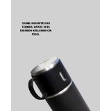 304 Çelik Termos Seti | 2 Bardaklı 500 ml Uzun Süre Isı Koruma
