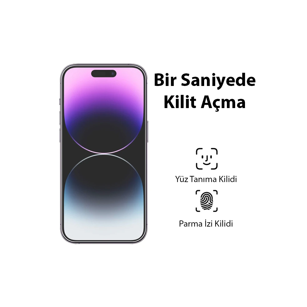 Ally iPhone 15 Pro Full HD Tempered Kırılmaz Cam Ekran Koruyucu