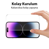 Ally iPhone 15 Pro Full HD Tempered Kırılmaz Cam Ekran Koruyucu