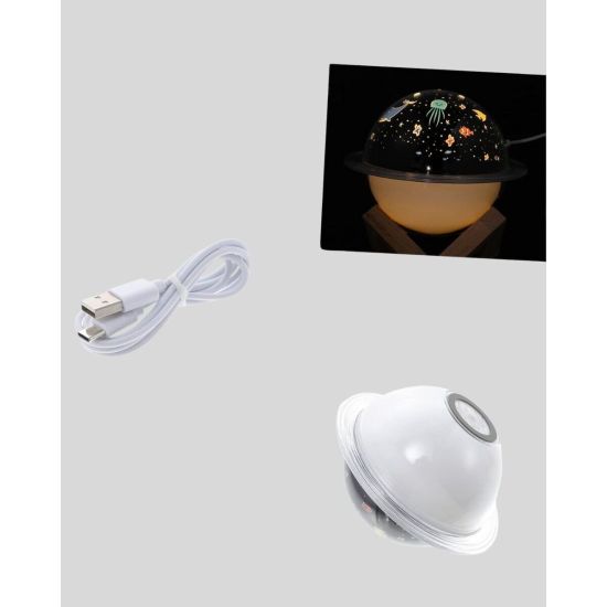 USB ile çalışan projektörlü aromaterapi nemlendirici masaüstü kullanım