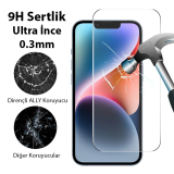 Ally iPhone 15 Full HD Tempered Kırılmaz Cam Ekran Koruyucu