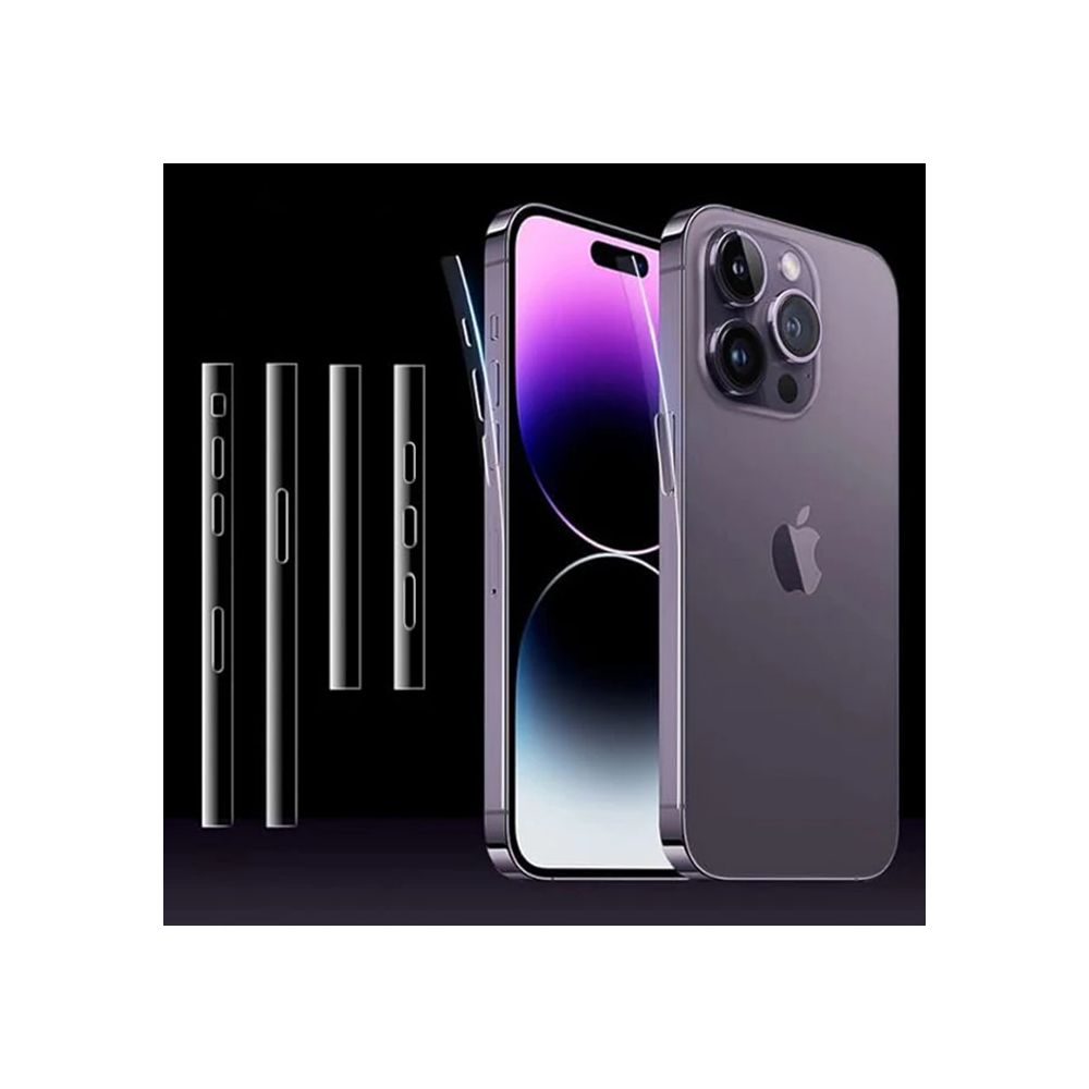ALLY iPhone 15 Pro Hidrojel Hayalet Yan Alt Üst Kaplama Koruyucu Film