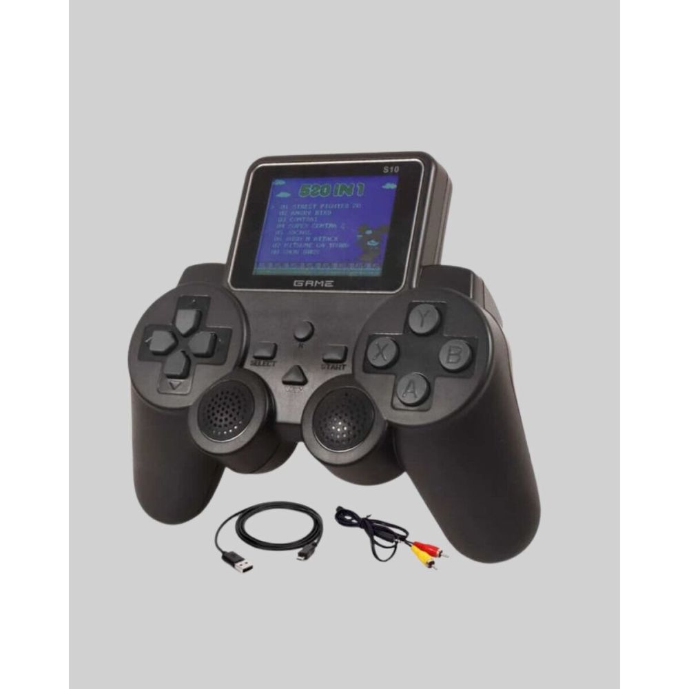 2.4 İnç Ekran 520 Oyunlu Retro Temalı Kablosuz Oyun Kolu El Atarisi
