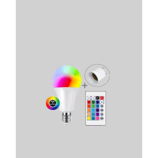 Ambiyans Aydınlatma RGB Led Lamba Kumandalı Renk Değiştirebilen