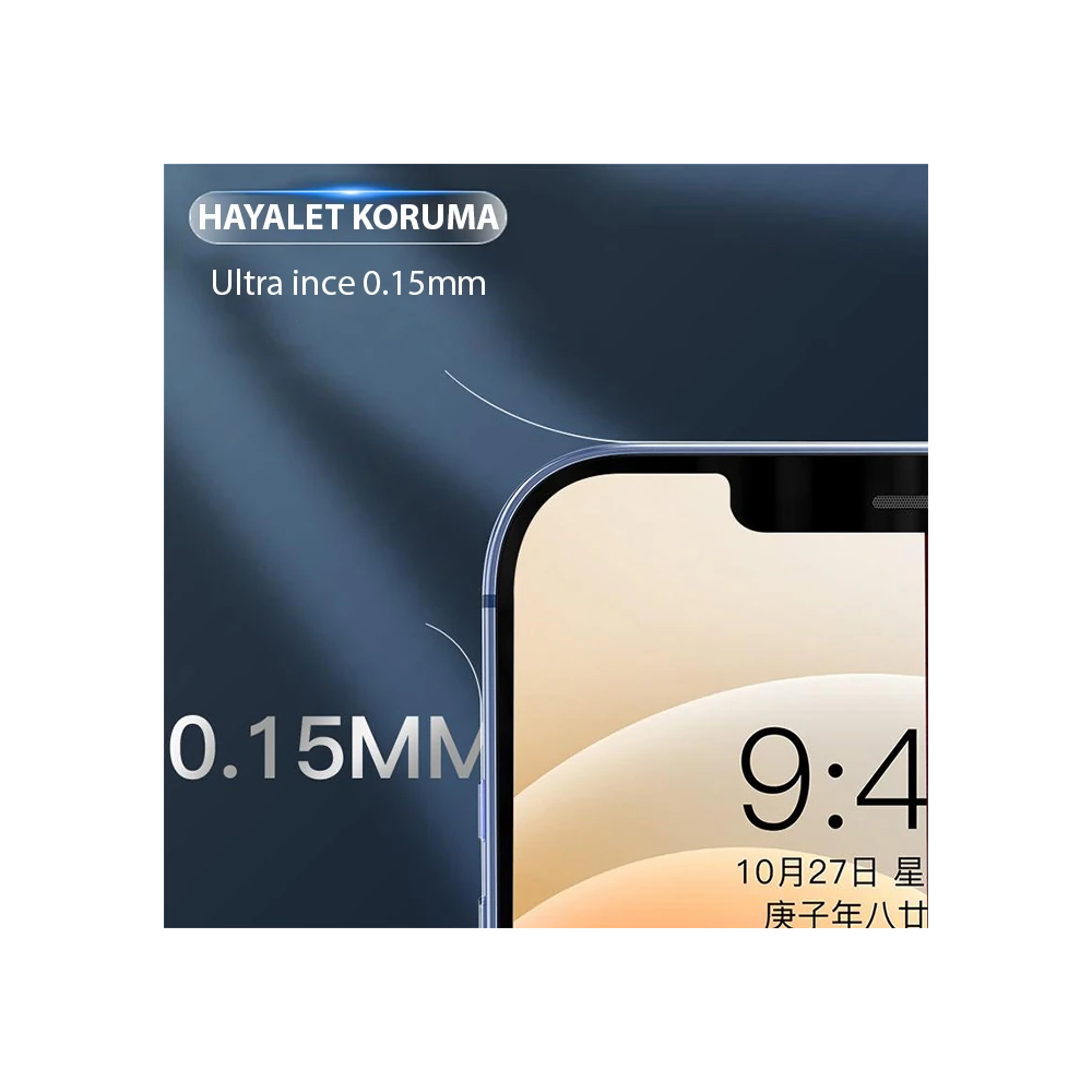 ALLY iPhone 15 Plus Hidrojel Hayalet Yan Alt Üst Kaplama Koruyucu Film