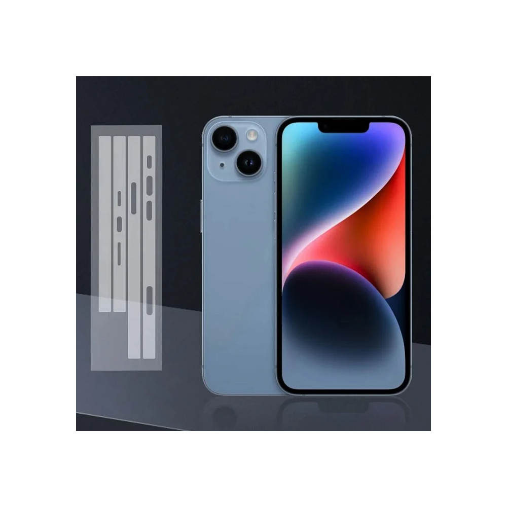 ALLY iPhone 15 Hidrojel Hayalet Yan Alt Üst Kaplama Koruyucu Film