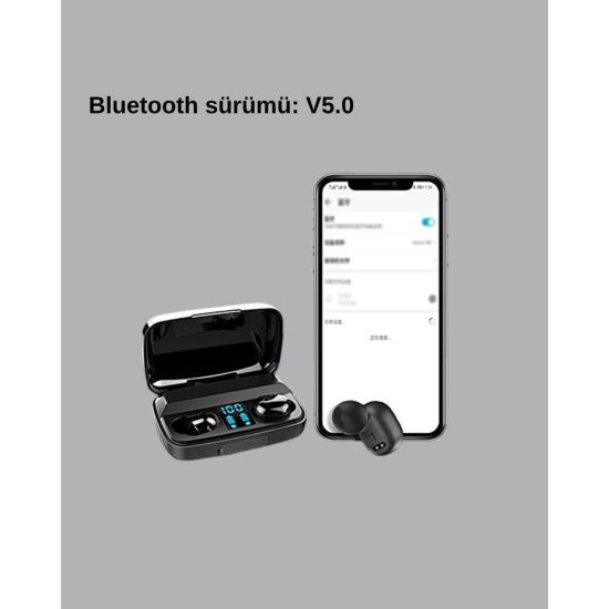 TWS A10s Bluetooth 5.0 Kulaklık – Yüksek Ses Kalitesi Ergonomik Uzun P