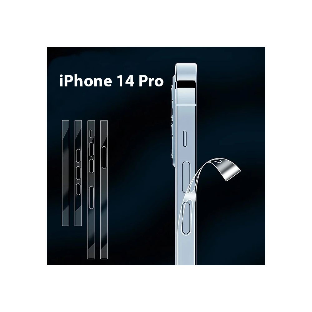 ALLY iPhone 14 Pro Hidrojel Hayalet Yan Alt Üst Kaplama Koruyucu Film