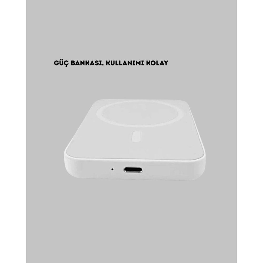 5000mAh Manyetik Powerbank – iPhone Serisi İçin Taşınabilir Kablosuz Ş