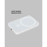 Manyetik Kablosuz Powerbank – iPhone 12/13/14/15 Uyumlu Hızlı Şarjlı U