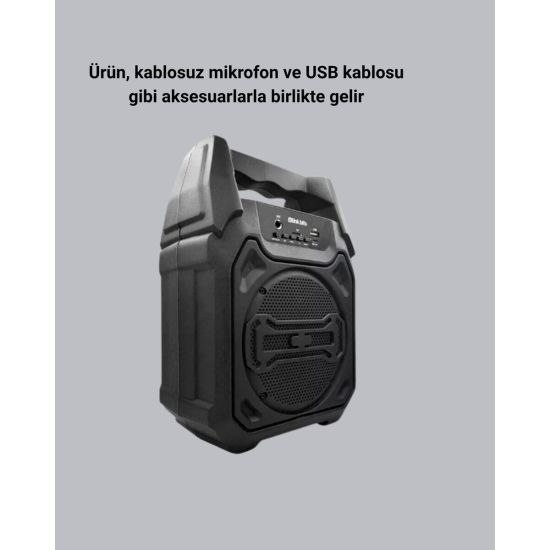 Taşınabilir Şarjlı Hoparlör – Bluetooth TWS ve Uzun Pil Ömrü