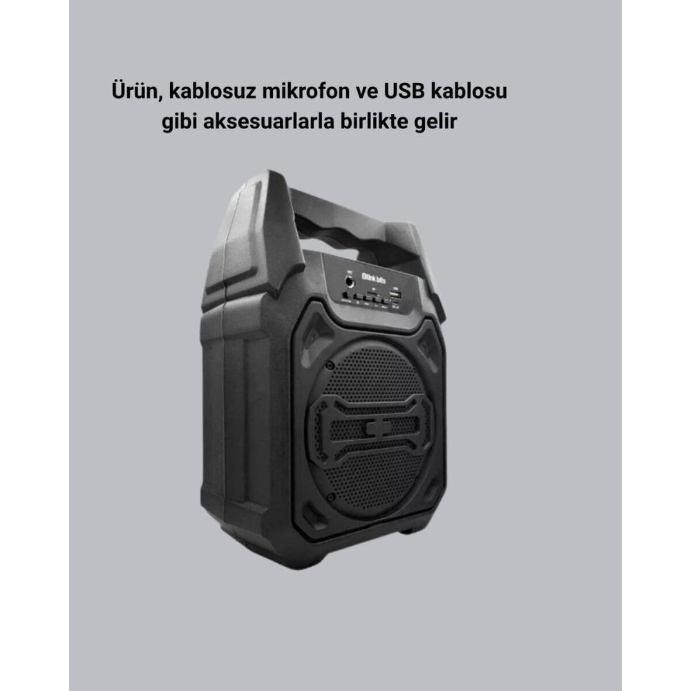 Taşınabilir Bluetooth Hoparlör – FM Radyo USB SD Kart ve TWS Özellikli