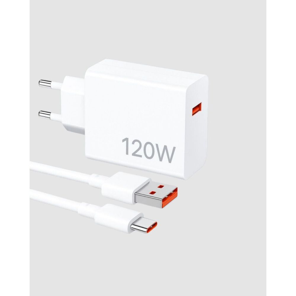120W Süper Hızlı Şarj Adaptörü – Type-C Kablo Dahil Yüksek Voltaj Koru