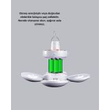 5 Kanatlı Solar Kamp Lambası – USB Şarjlı Taşınabilir IP65 Su Geçirmez