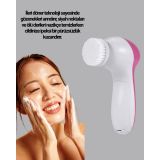 5’i 1 Arada Yüz Temizleme Cihazı – Masaj Fırça Peeling ve Krem Uygulam