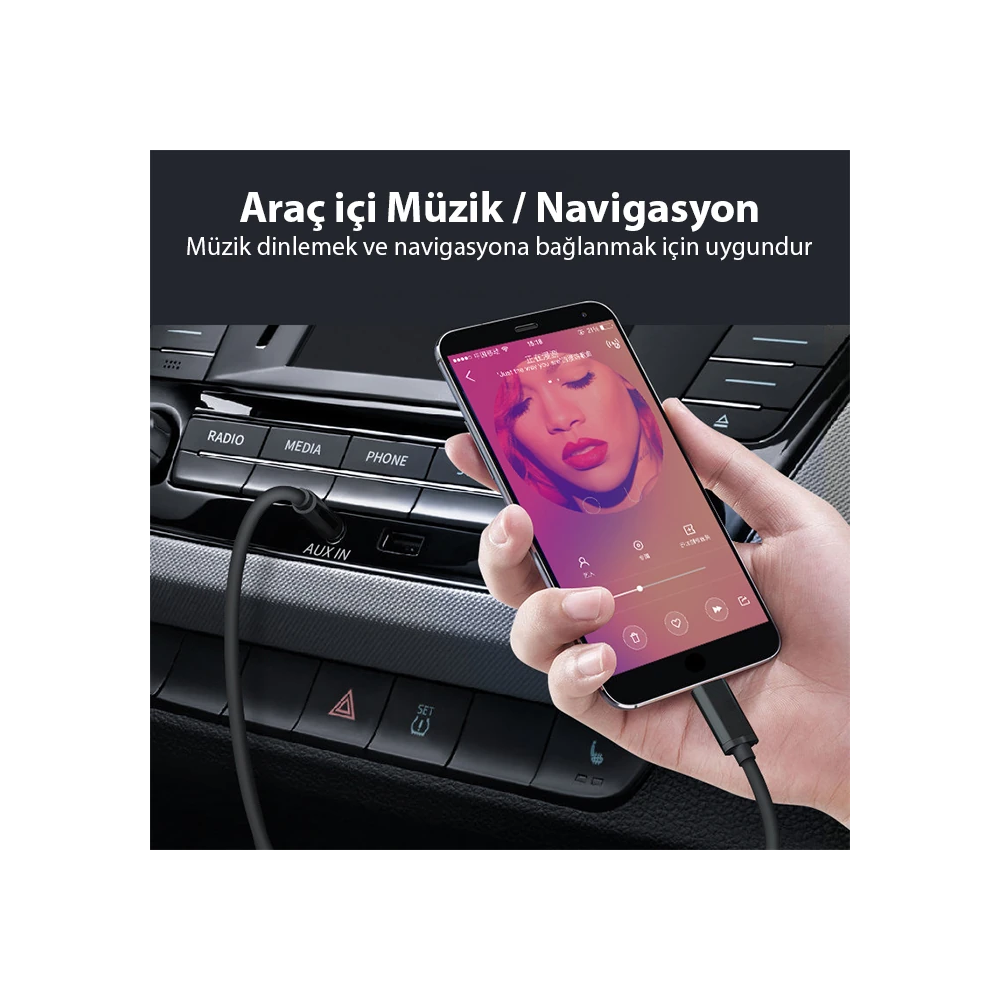 ALLY Type-c To 3.5 mm Audio Aux Kablo