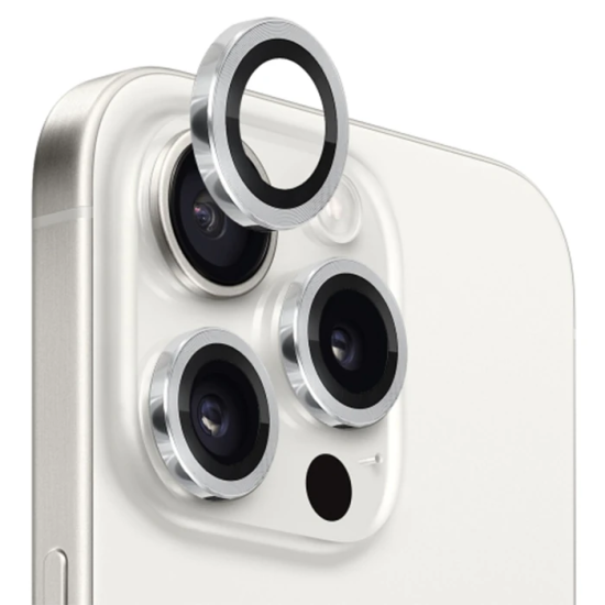 ALLY iPhone 15 Pro/15 Pro Max Kamera Lens Koruma Camı