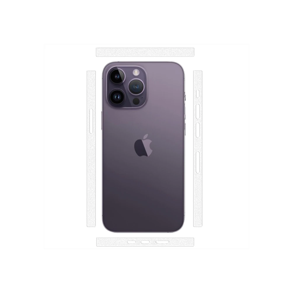 ALLY iPhone 14 Pro Max Hidrojel Hayalet Yan Alt Üst Kaplama Koruyucu F