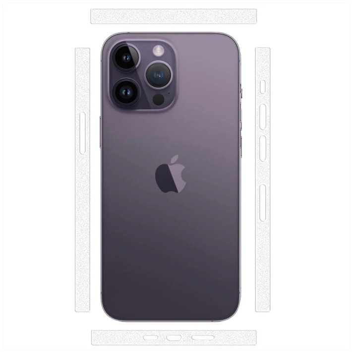 ALLY iPhone 14 Pro Max Hidrojel Hayalet Yan Alt Üst Kaplama Koruyucu F