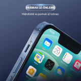 ALLY iPhone 14 Pro Max Hidrojel Hayalet Yan Alt Üst Kaplama Koruyucu F