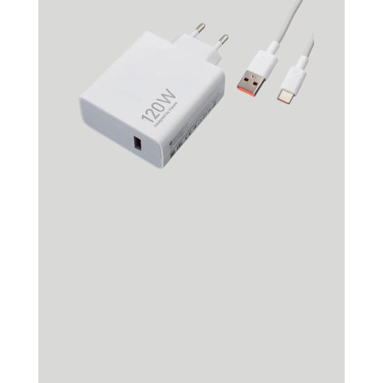 120W Güçlü Hızlı Şarj Adaptörü ve Type-C Kablo Seti – Güvenli Şarj Tek
