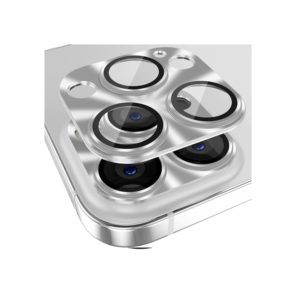 ALLY iPhone 15 Pro-15 Pro Max Metal Tempered Kamera Lens Koruyucu