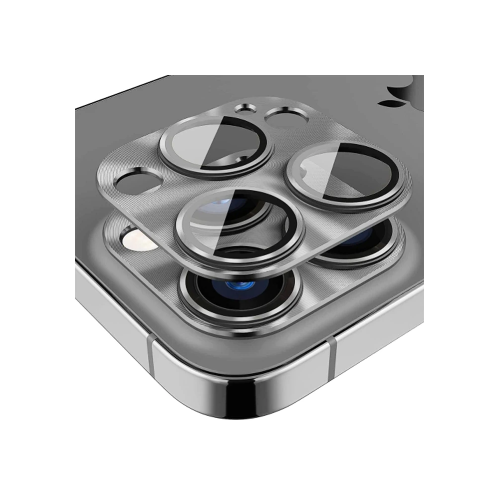 ALLY iPhone 15 Pro-15 Pro Max Metal Tempered Kamera Lens Koruyucu