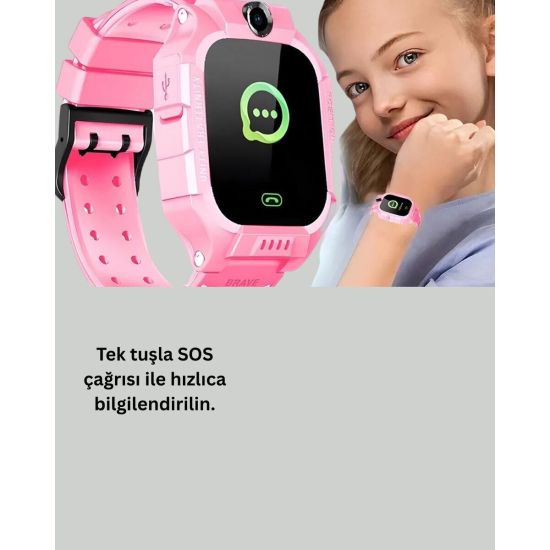 S10 Çocuk Takip Saati Güvenli Alan Uyarısı ve Sesli Mesaj