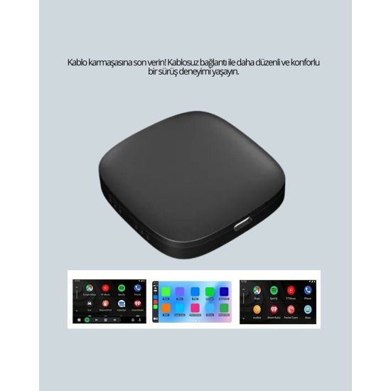 5.8GHz WiFi Destekli Kablosuz Android Auto Dönüştürücü