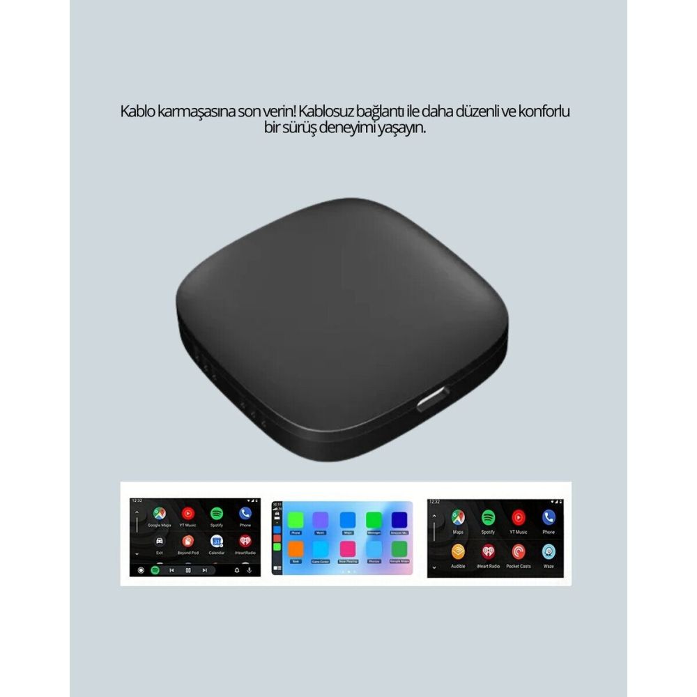 5.8GHz WiFi Destekli Kablosuz Android Auto Dönüştürücü