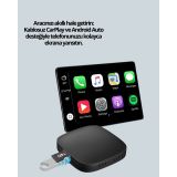 Kablosuz CarPlay ve Android Auto Dönüştürücü Adaptör