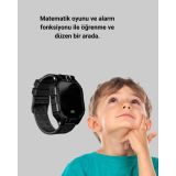 S10 Siyah Akıllı Çocuk Saati Konum Takip ve Güvenlik Özellikli