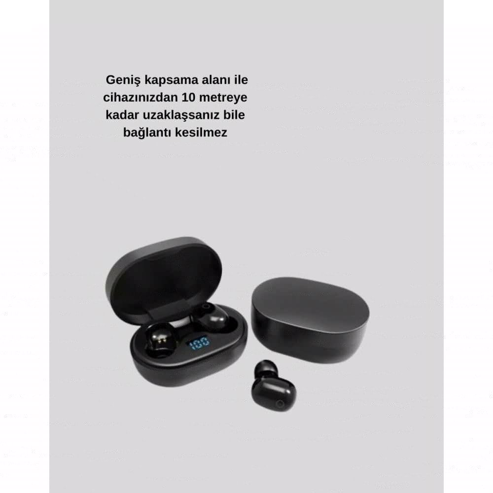 Bluetooth 5.0 Kulaklık – LED Ekranlı Şarj Kutusu