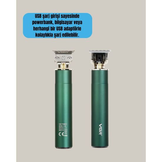 USB Hızlı Şarjlı 3 Saat Kullanımlı Saç Kesme Makinesi