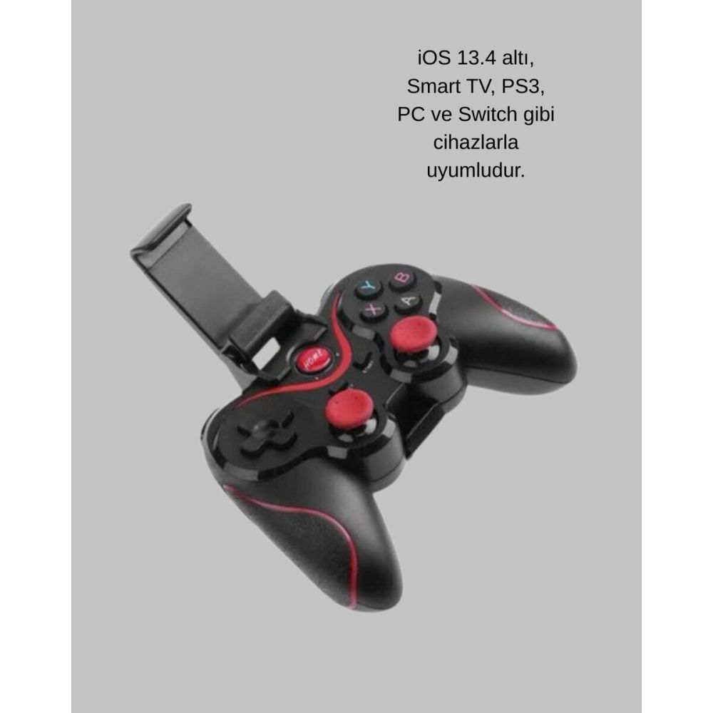 Ergonomik Tasarımlı Şarjlı Kablosuz Gamepad