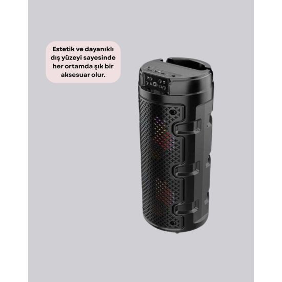 Çift Sürücülü Taşınabilir Kablosuz Hoparlör