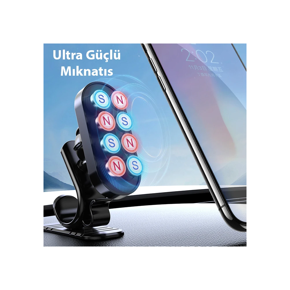 ALLY Araç içi Mıknatıslı Torpido Üstü Cep Telefonu Tutucu