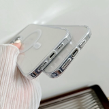 ALLY iPhone 15 Pro Magsafe Uyumlu Manyetik Şeffaf Silikon Kılıf
