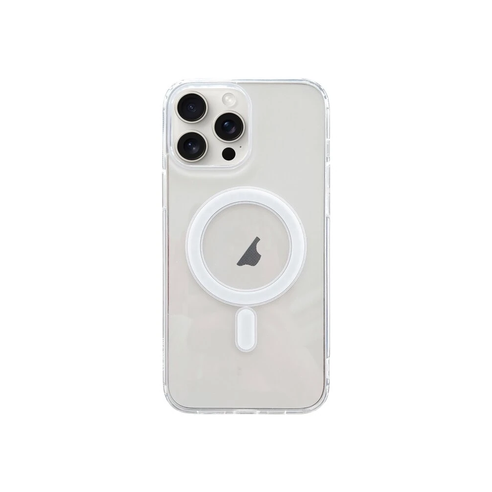 ALLY iPhone 15 Pro Max Magsafe Uyumlu Manyetik Şeffaf Silikon Kılıf